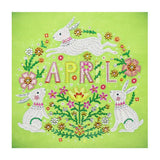 Crystal Rhinestone Diamond Painting Kit - April Rabbit - Hibah-Diamond painting art studio