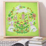 Crystal Rhinestone Diamond Painting Kit - April Rabbit - Hibah-Diamond painting art studio