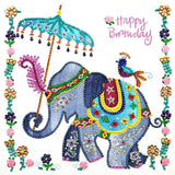 Crystal Rhinestone Diamond Painting Kit - Baby Elephant - Hibah-Diamond painting art studio