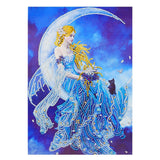 Crystal Rhinestone Diamond Painting Kit - Beautiful Elf on the moon