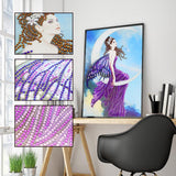 Crystal Rhinestone Diamond Painting Kit - Beautiful Elf on the moon - Hibah-Diamond painting art studio
