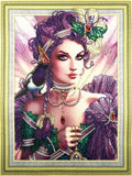Crystal Rhinestone Diamond Painting Kit - Beautiful girl (16x20inch) - Hibah-Diamond painting art studio