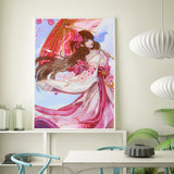 Crystal Rhinestone Diamond Painting Kit - Beautiful girl - Hibah-Diamond painting art studio
