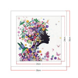 Crystal Rhinestone Diamond Painting Kit - Beautiful girl - Hibah-Diamond painting art studio