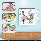 Crystal Rhinestone Diamond Painting Kit - Beautiful lady pushing a stroller - Hibah-Diamond painting art studio