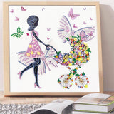 Crystal Rhinestone Diamond Painting Kit - Beautiful lady pushing a stroller - Hibah-Diamond painting art studio