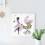 Crystal Rhinestone Diamond Painting Kit - Beautiful lady pushing a stroller - Hibah-Diamond painting art studio