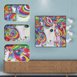 Crystal Rhinestone Diamond Painting Kit - Beautiful Unicorn - Hibah-Diamond painting art studio