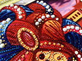 Crystal Rhinestone Diamond Painting Kit - Beautiful woman wearing a mask (18.5x22.5inch) - Hibah-Diamond painting art studio
