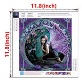 Crystal Rhinestone Diamond Painting Kit - Black Elf - Hibah-Diamond painting art studio