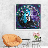 Crystal Rhinestone Diamond Painting Kit - Black Elf - Hibah-Diamond painting art studio