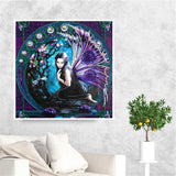Crystal Rhinestone Diamond Painting Kit - Black Elf - Hibah-Diamond painting art studio