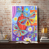 Crystal Rhinestone Diamond Painting Kit - Butterflies and dragonflies - Hibah-Diamond painting art studio