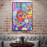 Crystal Rhinestone Diamond Painting Kit - Butterflies and dragonflies - Hibah-Diamond painting art studio