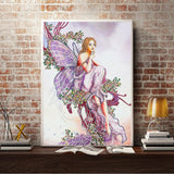 Crystal Rhinestone Diamond Painting Kit - Butterfly Girl (16x20inch) - Hibah-Diamond painting art studio