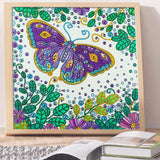 Crystal Rhinestone Diamond Painting Kit - Butterfly - Hibah-Diamond painting art studio