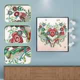 Crystal Rhinestone Diamond Painting Kit - Cartoon Animal Birds and Flowers - Hibah-Diamond painting art studio
