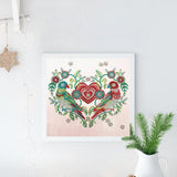 Crystal Rhinestone Diamond Painting Kit - Cartoon Animal Birds and Flowers - Hibah-Diamond painting art studio