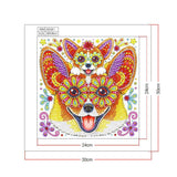 Crystal Rhinestone Diamond Painting Kit - Cartoon Animal Dog - Hibah-Diamond painting art studio