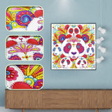 Crystal Rhinestone Diamond Painting Kit - Cartoon Animal Panda - Hibah-Diamond painting art studio