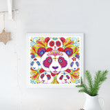 Crystal Rhinestone Diamond Painting Kit - Cartoon Animal Panda - Hibah-Diamond painting art studio