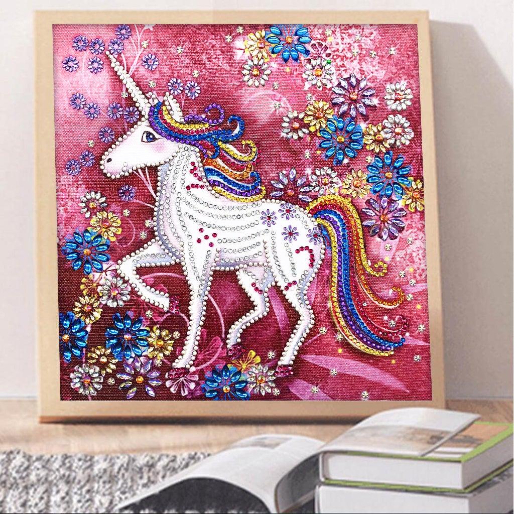 Crystal Rhinestone Diamond Painting Kit - Cartoon Animal Unicorn - Hibah-Diamond painting art studio