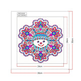 Crystal Rhinestone Diamond Painting Kit - Cartoon Christmas Snowman Doll - Hibah-Diamond painting art studio