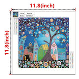 Crystal Rhinestone Diamond Painting Kit - Cartoon House - Hibah-Diamond painting art studio
