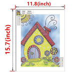 Crystal Rhinestone Diamond Painting Kit - Cartoon House - Hibah-Diamond painting art studio