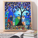 Crystal Rhinestone Diamond Painting Kit - Cartoon House - Hibah-Diamond painting art studio