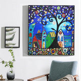 Crystal Rhinestone Diamond Painting Kit - Cartoon House - Hibah-Diamond painting art studio
