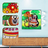 Crystal Rhinestone Diamond Painting Kit - Cartoon monkey and penguin - Hibah-Diamond painting art studio