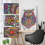 Crystal Rhinestone Diamond Painting Kit - Cartoon Owl - Hibah-Diamond painting art studio