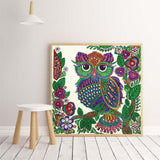 Crystal Rhinestone Diamond Painting Kit - Cartoon Owl - Hibah-Diamond painting art studio