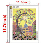 Crystal Rhinestone Diamond Painting Kit - Cartoon Town - Hibah-Diamond painting art studio