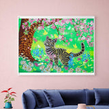 Crystal Rhinestone Diamond Painting Kit - Cat and butterfly under the tree - Hibah-Diamond painting art studio