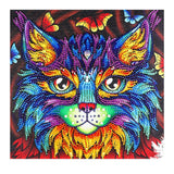 Crystal Rhinestone Diamond Painting Kit - Cat head - Hibah-Diamond painting art studio