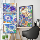 Crystal Rhinestone Diamond Painting Kit - Cat - Hibah-Diamond painting art studio