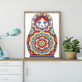 Crystal Rhinestone Diamond Painting Kit - Ceramic Doll - Hibah-Diamond painting art studio