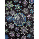 Crystal Rhinestone Diamond Painting Kit - Chalkboard Painting Snowflakes - Hibah-Diamond painting art studio