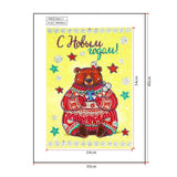 Crystal Rhinestone Diamond Painting Kit - Christmas bear doll - Hibah-Diamond painting art studio