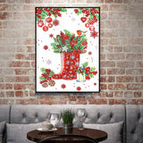 Crystal Rhinestone Diamond Painting Kit - Christmas boots - Hibah-Diamond painting art studio
