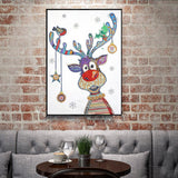 Crystal Rhinestone Diamond Painting Kit - Christmas deer - Hibah-Diamond painting art studio