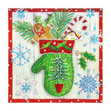 Crystal Rhinestone Diamond Painting Kit - Christmas gloves - Hibah-Diamond painting art studio