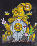 Crystal Rhinestone Diamond Painting Kit - Christmas gnome - Hibah-Diamond painting art studio
