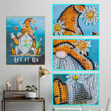 Crystal Rhinestone Diamond Painting Kit - Christmas gnome - Hibah-Diamond painting art studio