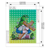 Crystal Rhinestone Diamond Painting Kit - Christmas gnome - Hibah-Diamond painting art studio