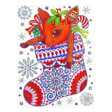 Crystal Rhinestone Diamond Painting Kit - Christmas stocking - Hibah-Diamond painting art studio
