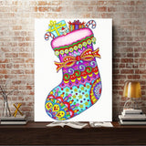 Crystal Rhinestone Diamond Painting Kit - Christmas stocking - Hibah-Diamond painting art studio