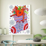 Crystal Rhinestone Diamond Painting Kit - Christmas stocking - Hibah-Diamond painting art studio
